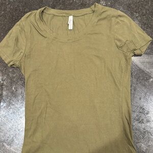 Rosio dark green t-shirt girls medium short sleeve